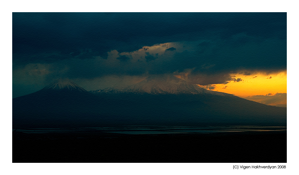 photo "Ararat at evening" tags: landscape, mountains, sunset