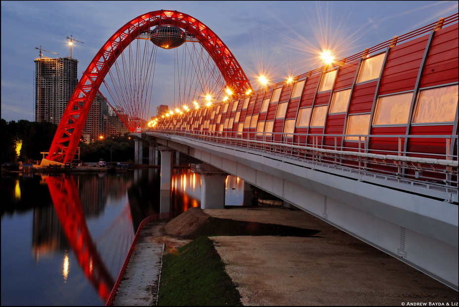 фото "Red curve." метки: пейзаж, город, ночь