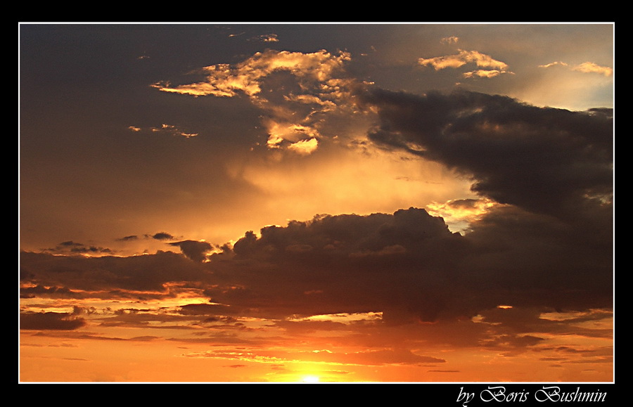 photo "***" tags: landscape, clouds, sunset