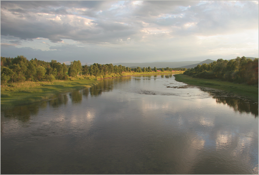 фото "Sunset on the river" метки: пейзаж, вода