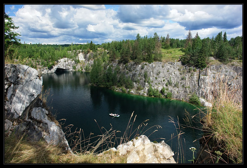 photo "Karelia. Flooded Marble Mines in Ruskeala" tags: landscape, mountains, water