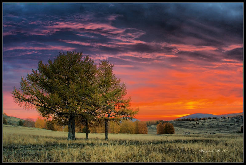 photo "***" tags: landscape, autumn, sunset