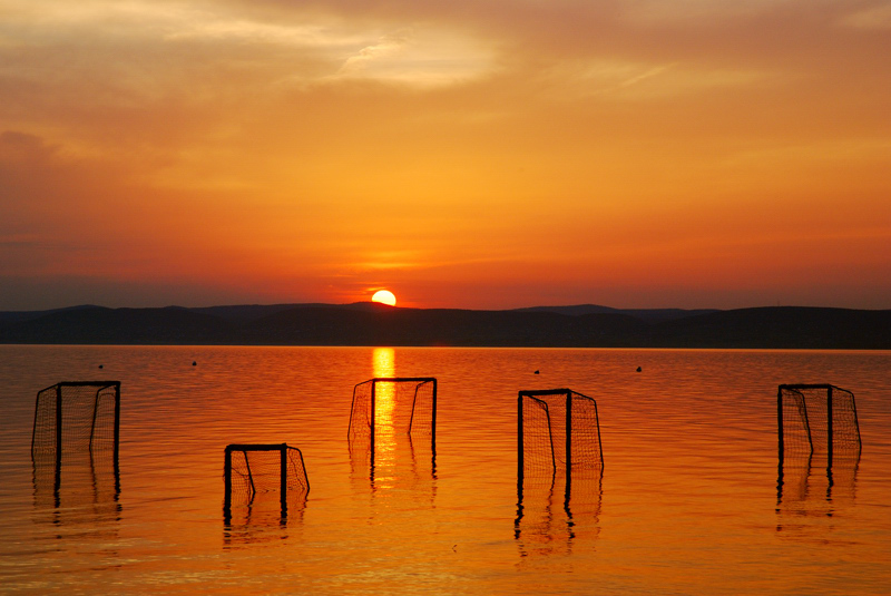 фото "Balaton sunset" метки: пейзаж, вода, закат