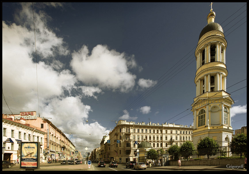 photo "Vladimirski avenue. Bell tower" tags: architecture, landscape, 