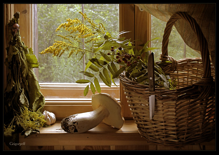 photo "Basket on the window-sill" tags: still life, 