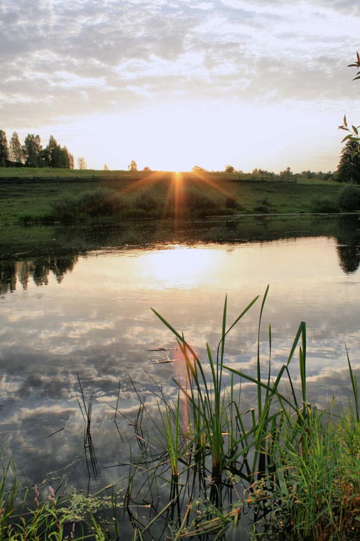 photo "Dawn on Sluch" tags: landscape, water