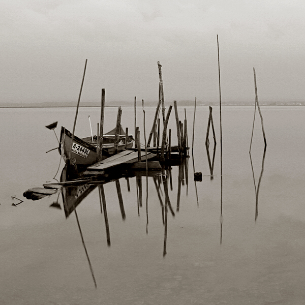 фото "Dull day" метки: пейзаж, черно-белые, вода