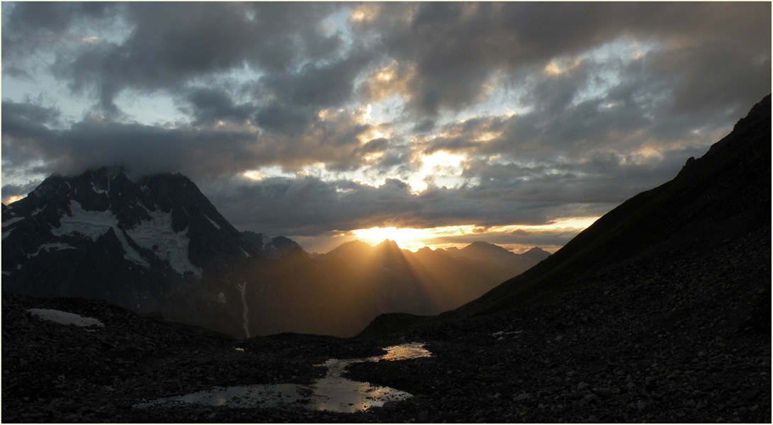 photo "When mountains falling asleep" tags: landscape, mountains, sunset