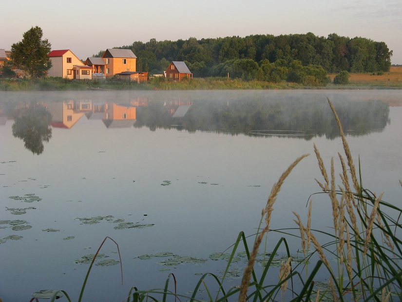 фото "Раннее утро на пруду" метки: пейзаж, вода, лето