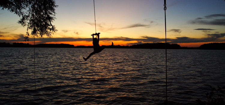 photo "Summer Swing" tags: landscape, genre, sunset