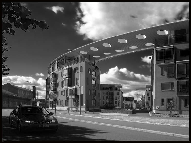 photo "New Architecture of Helsinki" tags: black&white, architecture, landscape, 