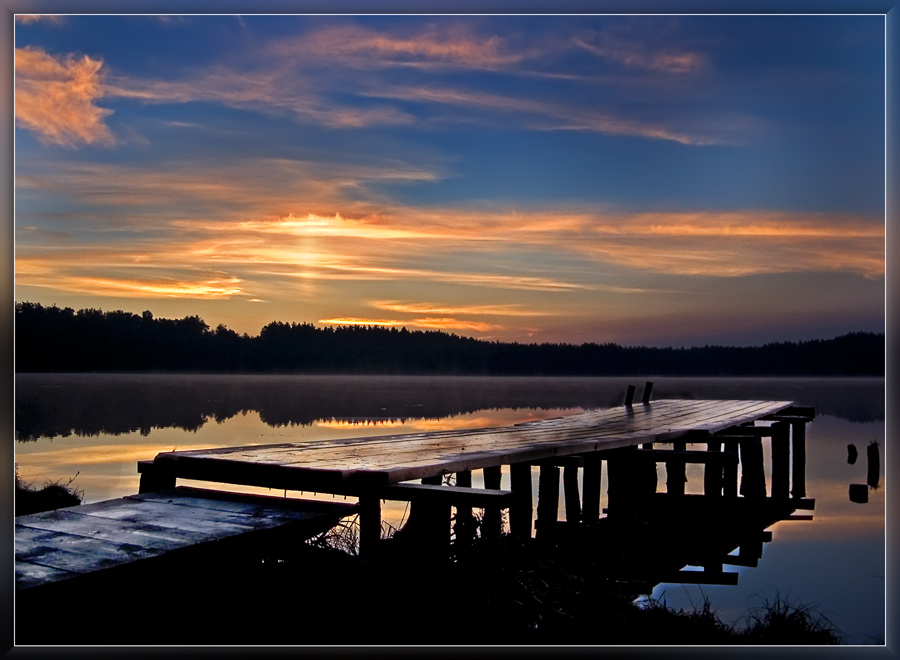 photo "Waiting for daybreak" tags: landscape, sunset, water