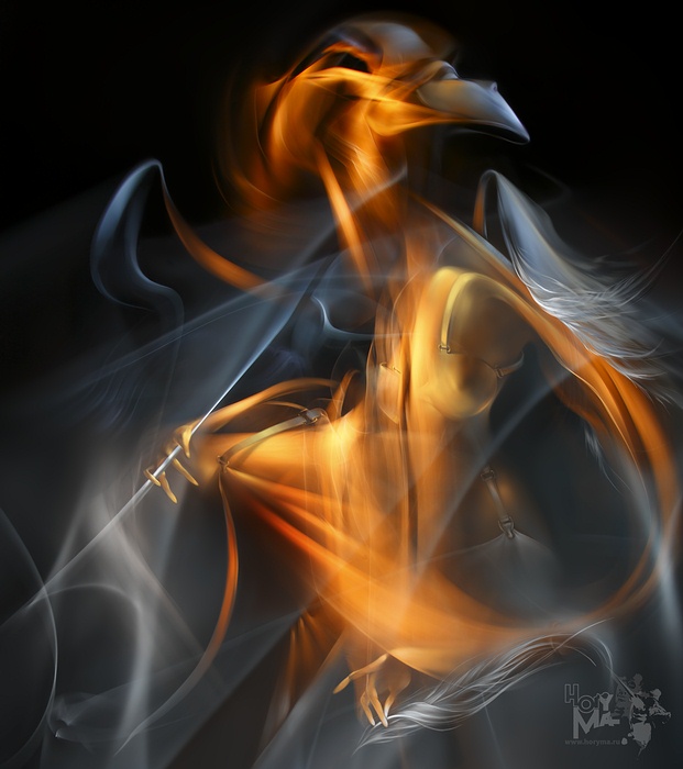 photo "Proud Angel ("The painting of light - 2008")" tags: abstract, digital art, 