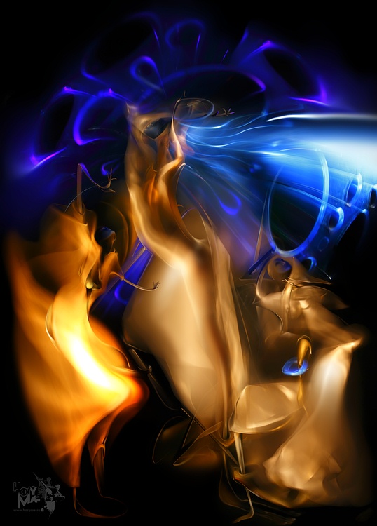 photo "The teacher of a vocal ("The painting of light - 2008")" tags: abstract, digital art, 