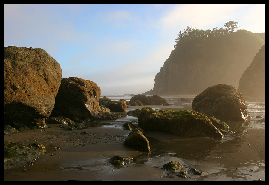 photo "Yellow Fog" tags: landscape, sunset, water