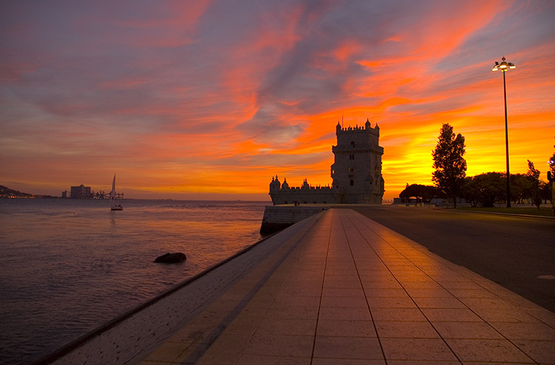 фото "Tower of Belem" метки: пейзаж, архитектура, закат