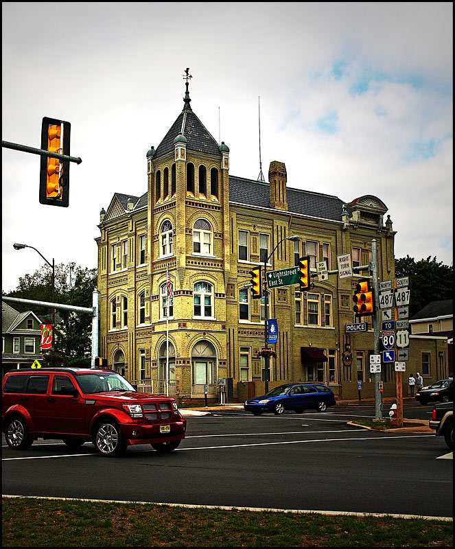 photo "Police department at Bloomsburg, Pennsylvania" tags: travel, architecture, landscape, North America