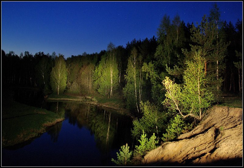 фото "разрезая ночь" метки: пейзаж, лес, лето