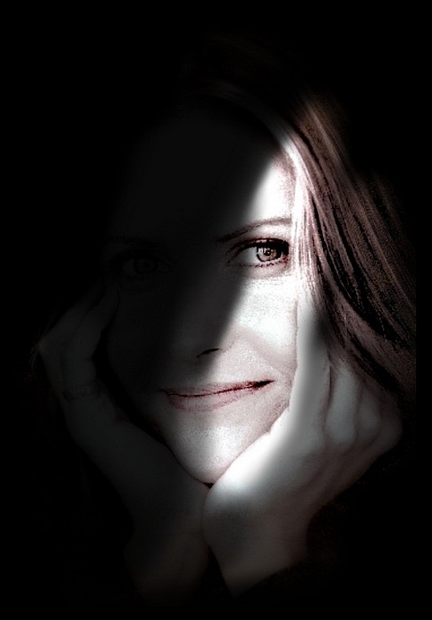 photo "AS I WATCH HIM SLEEP" tags: portrait, montage, woman