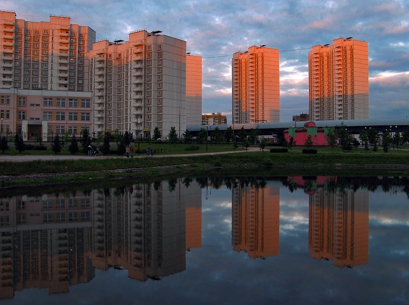 фото "Без Фотошопа (3)" метки: город, пейзаж, закат