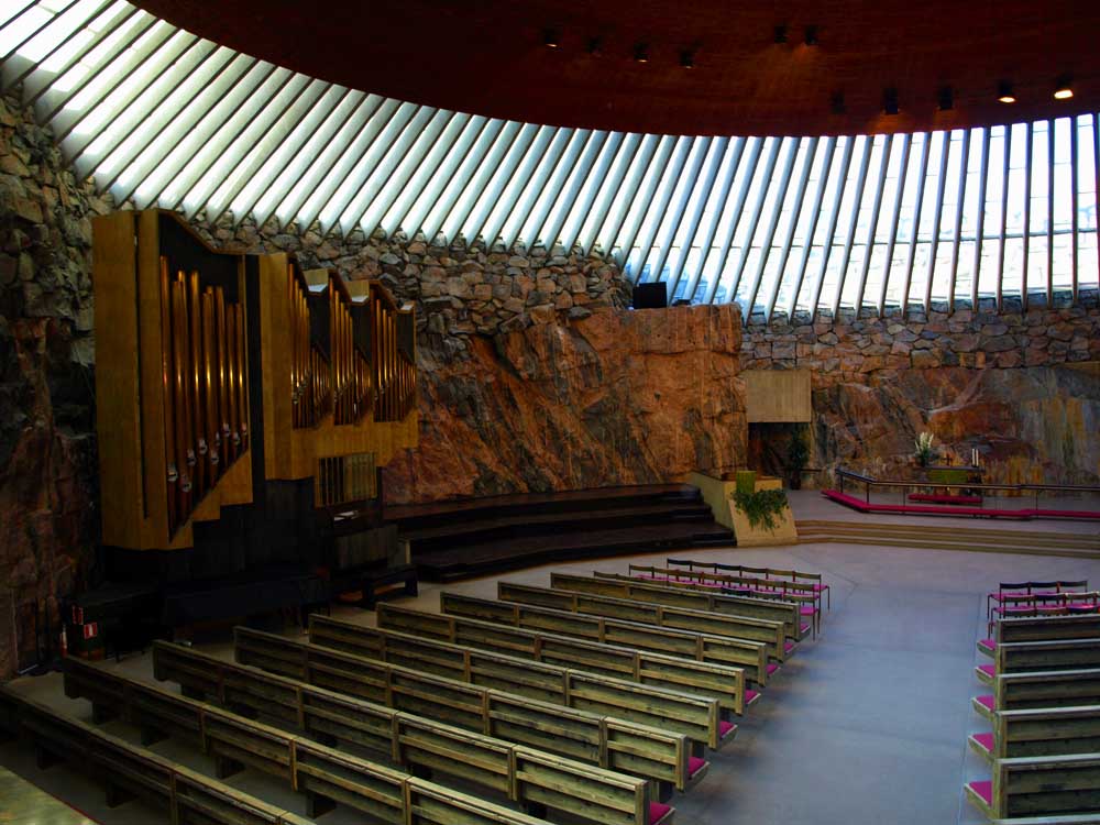 фото "Церковь в скале." метки: архитектура, путешествия, пейзаж, Европа