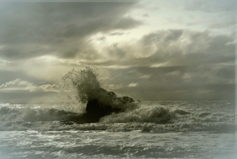 photo "OCEANSIDE BEACH, CA. IN THE WINTER" tags: landscape, montage, water