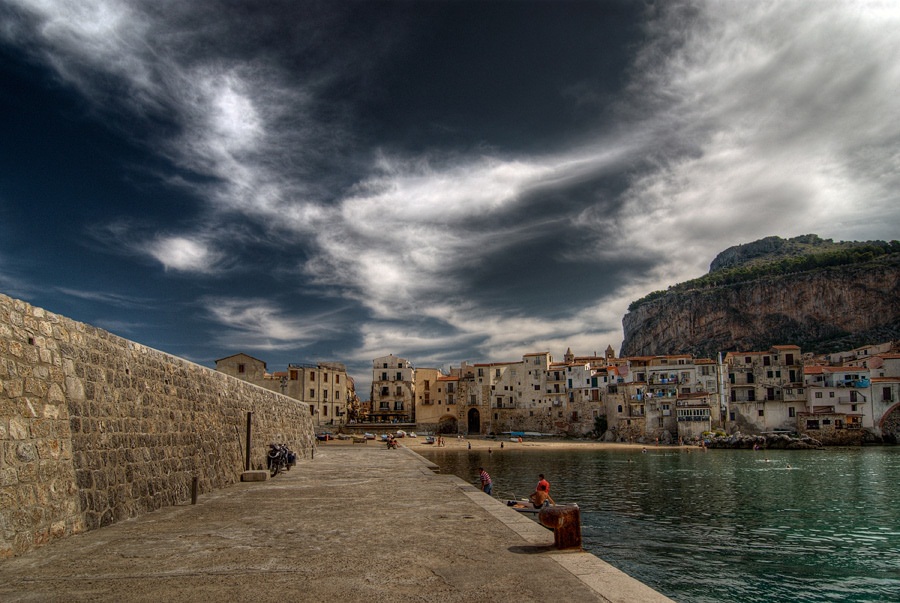 photo "Embankment of Chefalu" tags: landscape, architecture, water