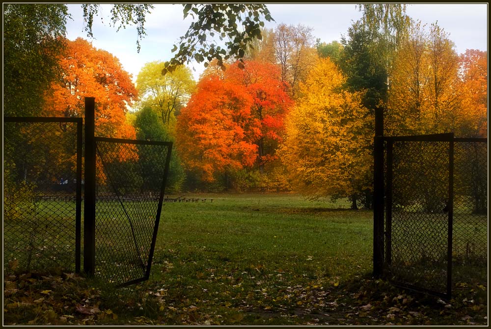 photo "The gate" tags: landscape, misc., autumn