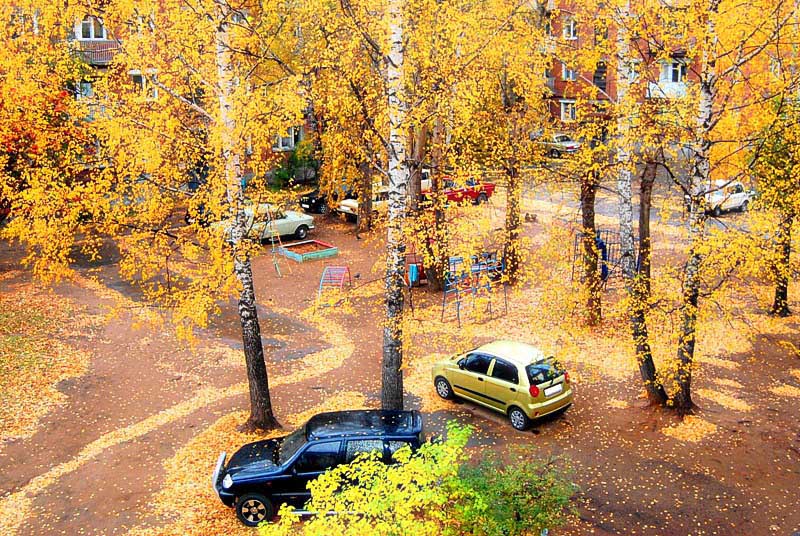 фото "Осенний дворик" метки: пейзаж, осень