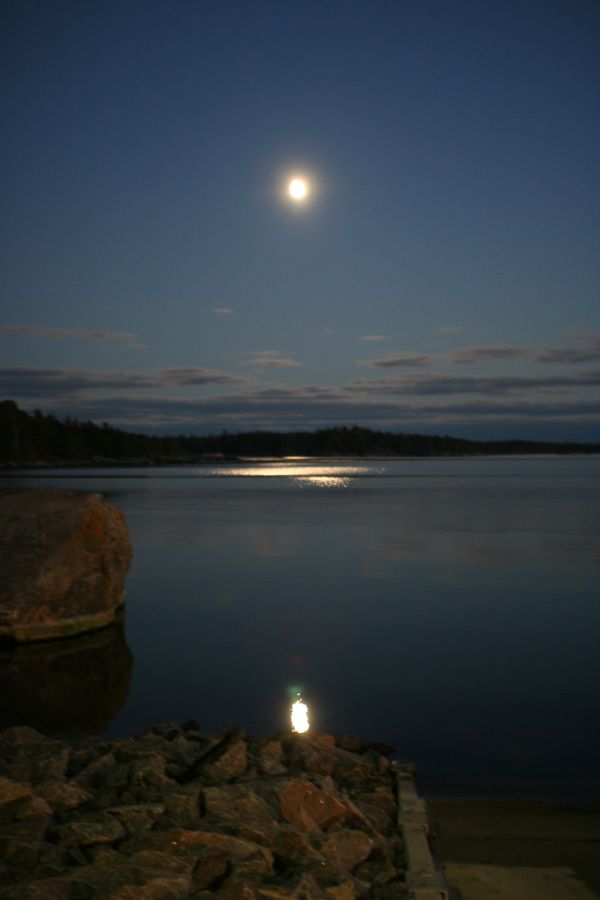 фото "sea & moon" метки: пейзаж, ночь