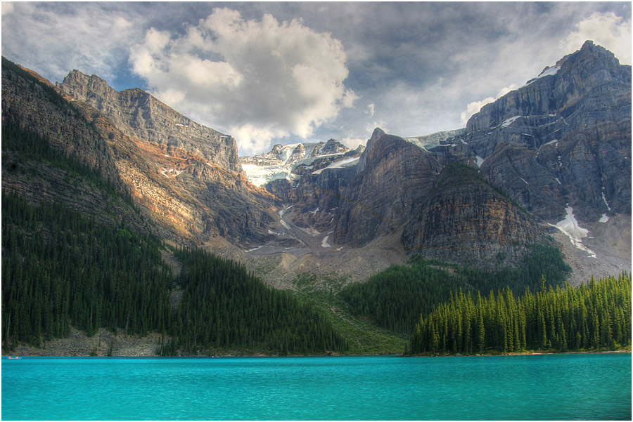 photo "Morain Lake. View of the glacier." tags: landscape, travel, mountains