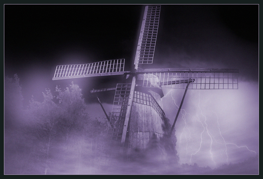 photo "Fog Mill" tags: landscape, clouds, night