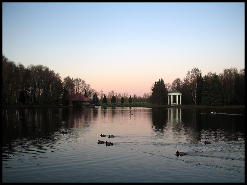 фото "Сумерки на тихом озере" метки: пейзаж, закат, осень