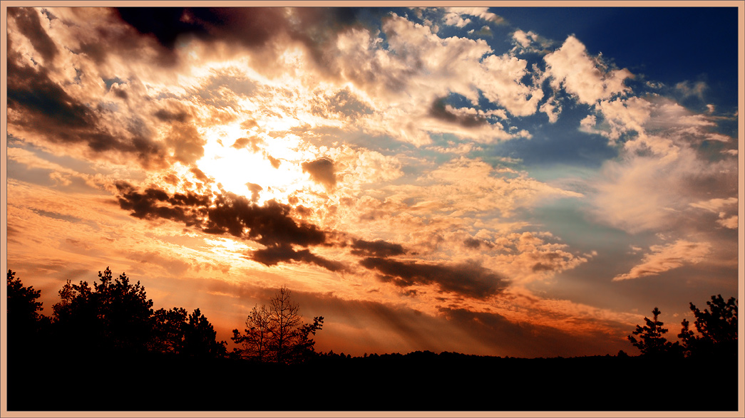 фото "Садилось солнце в облаках..." метки: пейзаж, закат