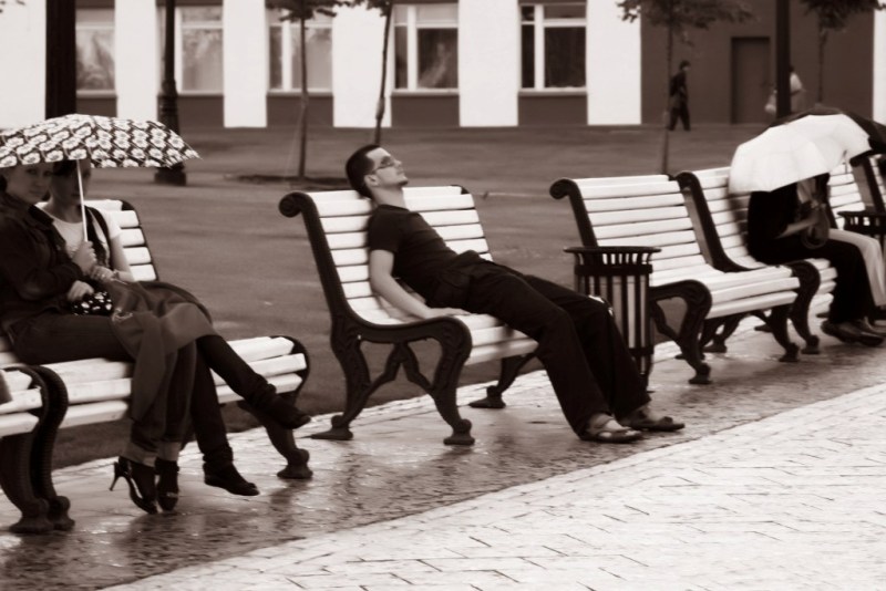photo "Rain" tags: black&white, genre, 