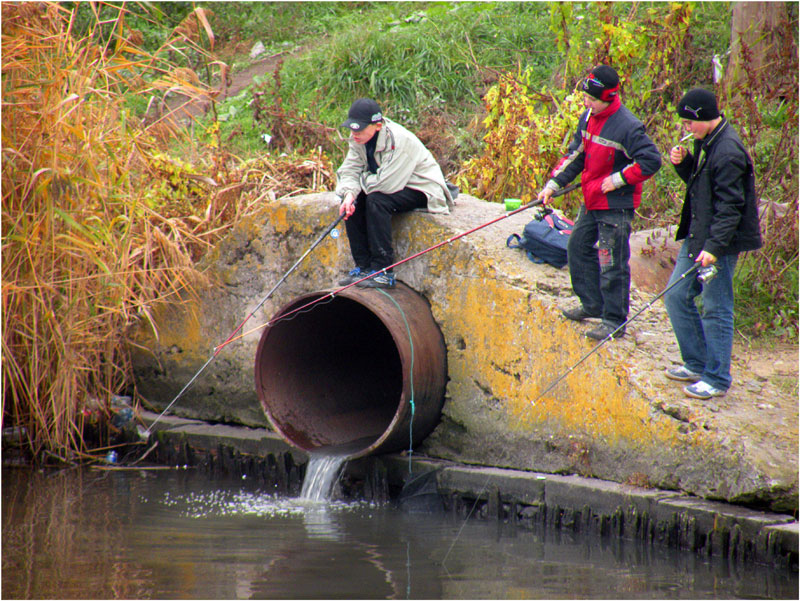 photo "Features of national fishing" tags: genre, humor, 