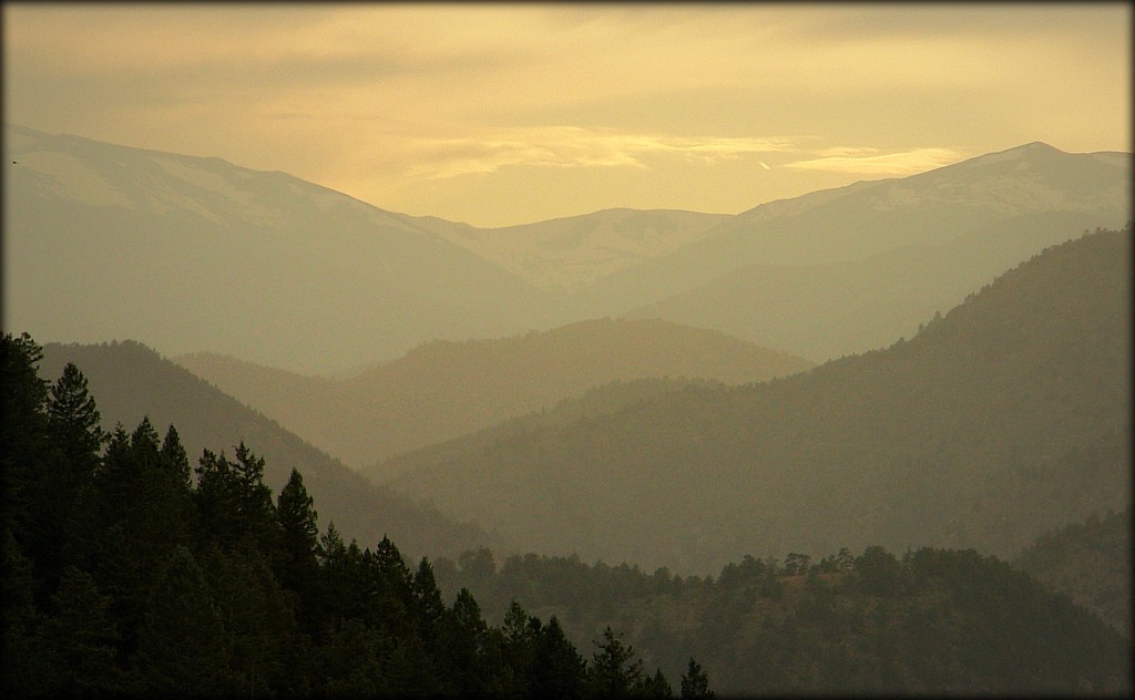photo "Upland" tags: landscape, mountains, sunset