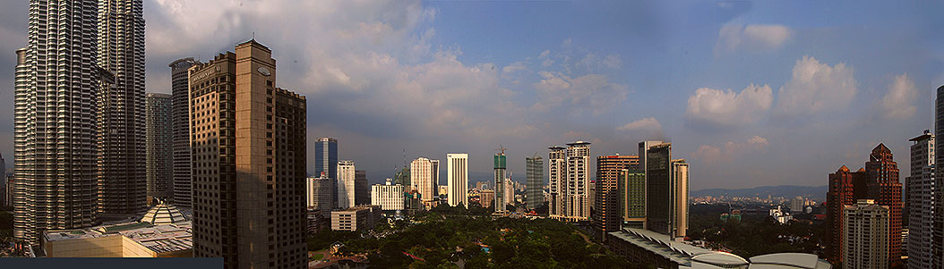 photo "panorama of KLCC park" tags: architecture, travel, landscape, Asia