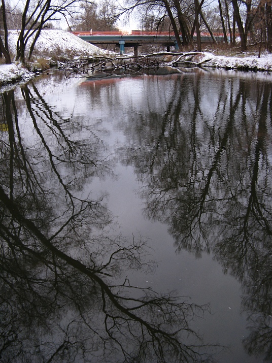 photo "First snow (3)" tags: landscape, autumn, water