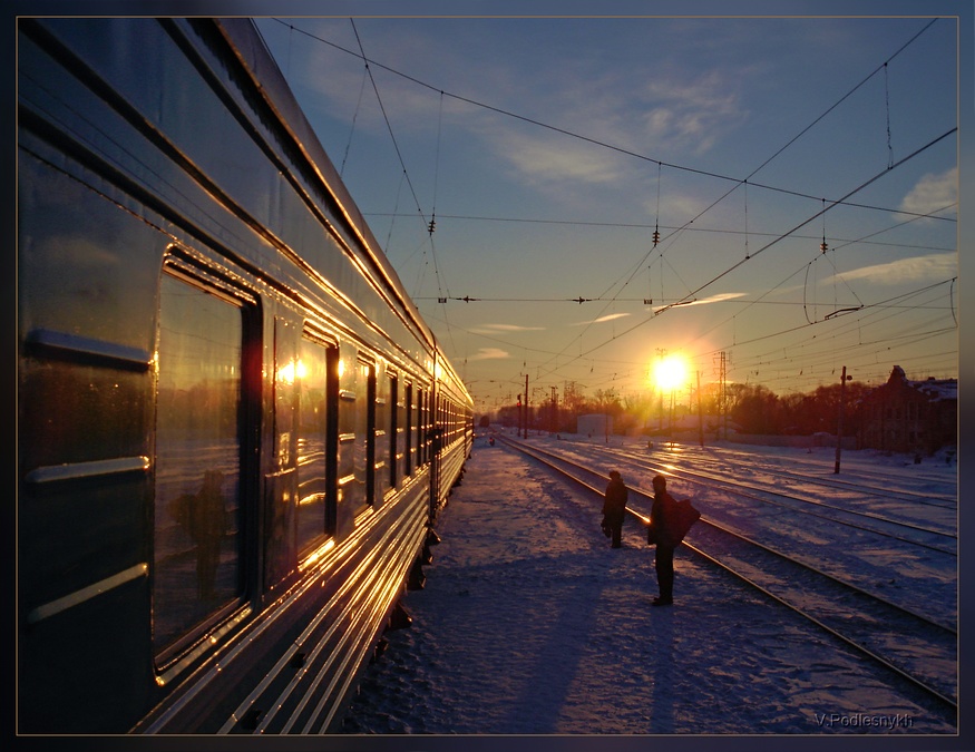 photo "***" tags: landscape, sunset, winter