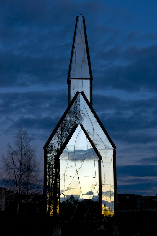 фото "kongsberg mirror church" метки: архитектура, пейзаж, 