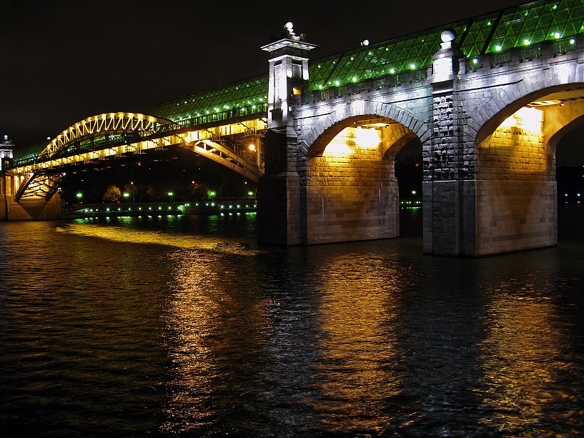 фото "Мост напротив Крымского" метки: пейзаж, город, ночь