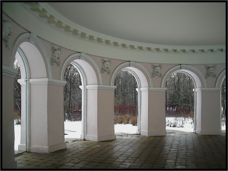 photo "Winter Arcade" tags: architecture, landscape, winter