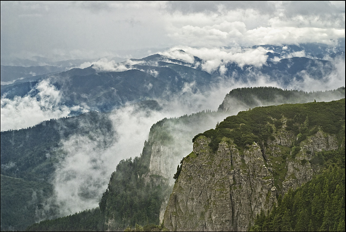 photo "fog" tags: landscape, forest, mountains