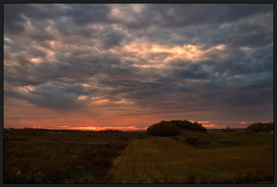 photo "Evening." tags: landscape, clouds, sunset