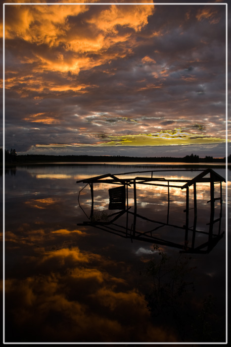 фото "a sunset on the lake" метки: пейзаж, закат