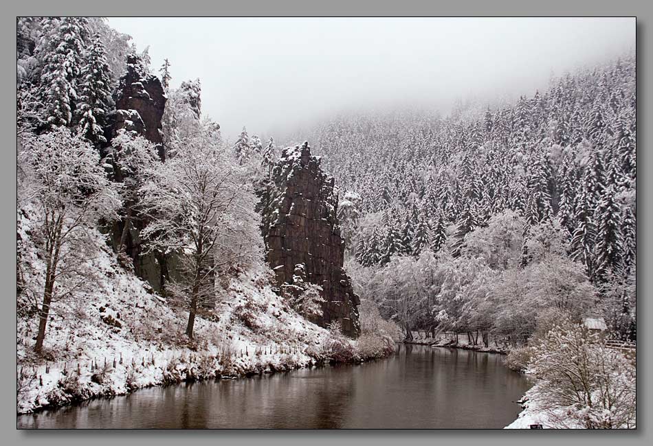 photo "В горах после снегопада" tags: landscape, mountains, water