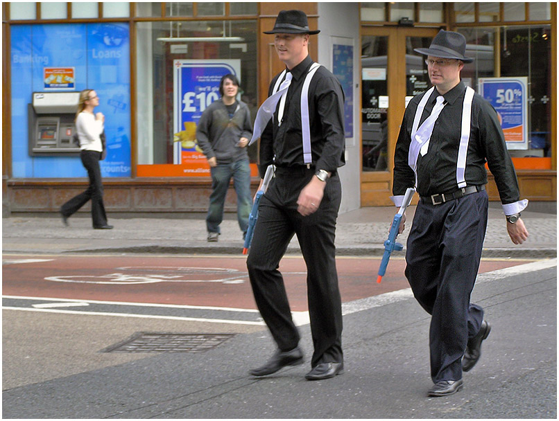photo "Gangsters. From a series "These strange British"" tags: travel, genre, Europe
