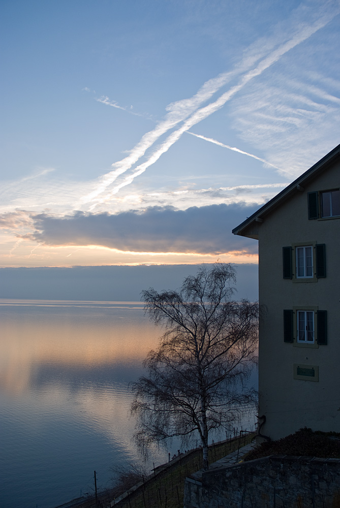 photo "house with no lights" tags: landscape, sunset, water