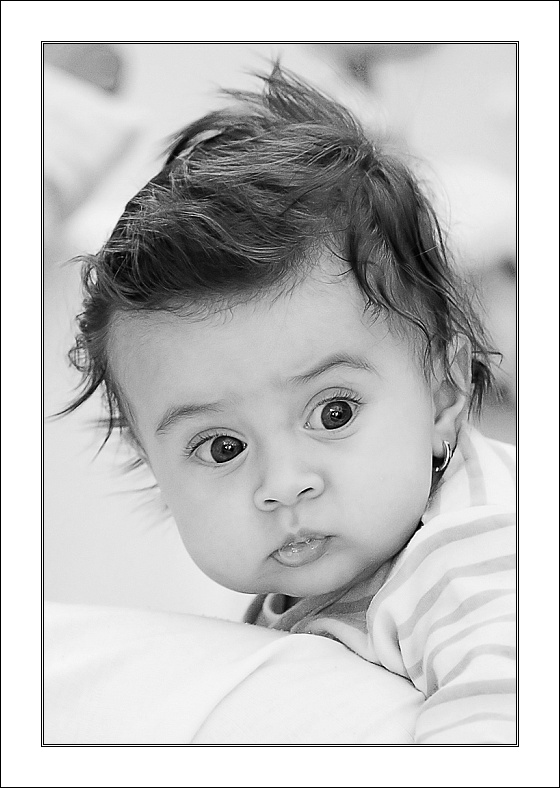 photo "The Look 2" tags: portrait, black&white, children